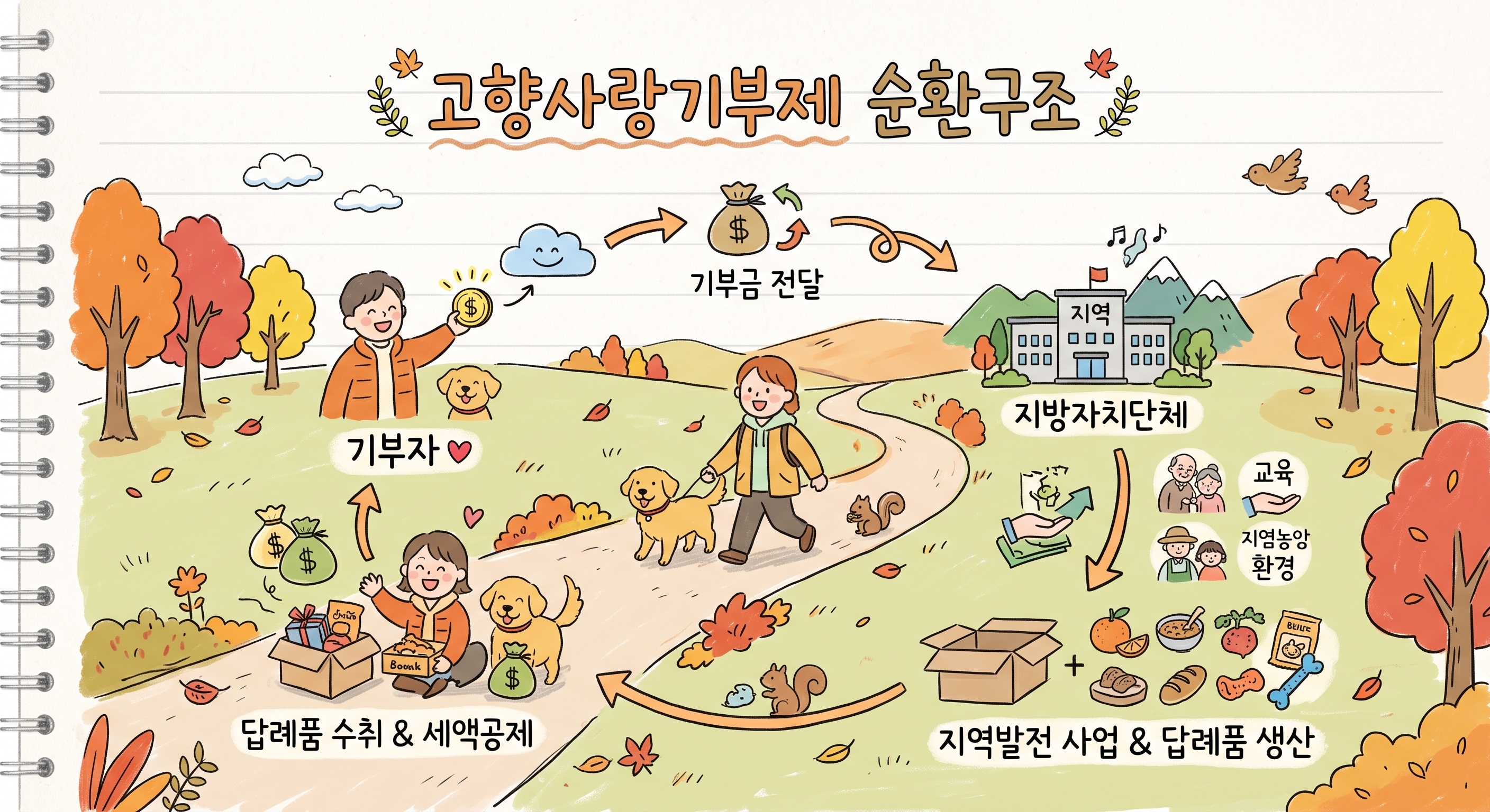 고향사랑기부제 순환구조