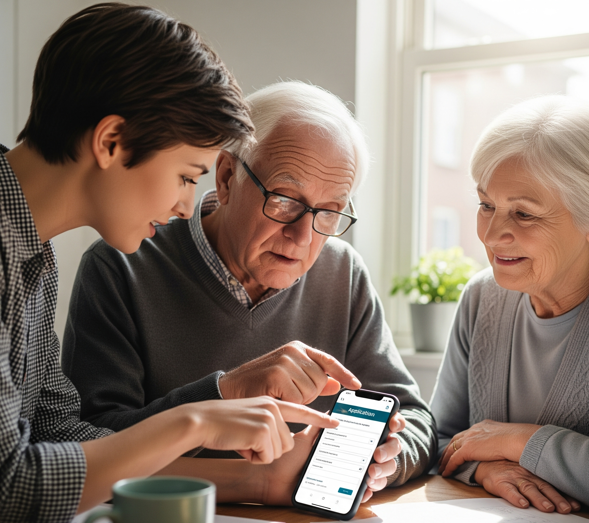 지원금을 대신 신청해주는 자식