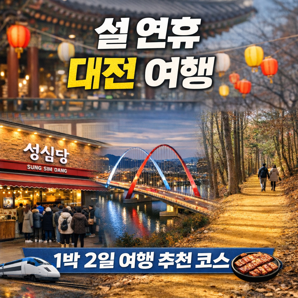 설 연휴 대전 여행 1박2일 코스