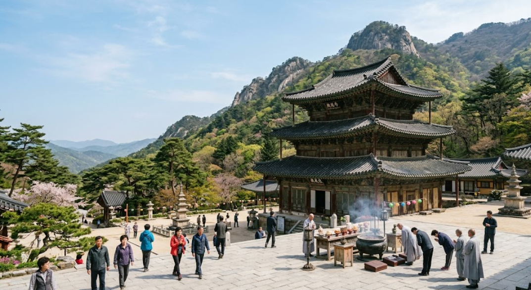 전주 모악산 금산사 미륵전 남방 화기운 보충 재기 성공운 명당 실사