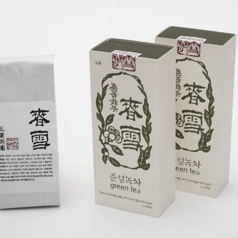 자연 그대로 춘설차 녹차 잎차 40g