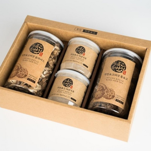 표고버섯 3종세트 320g(표고 통버섯 90g+버섯 슬라이스 90g+버섯가루 70*2통)