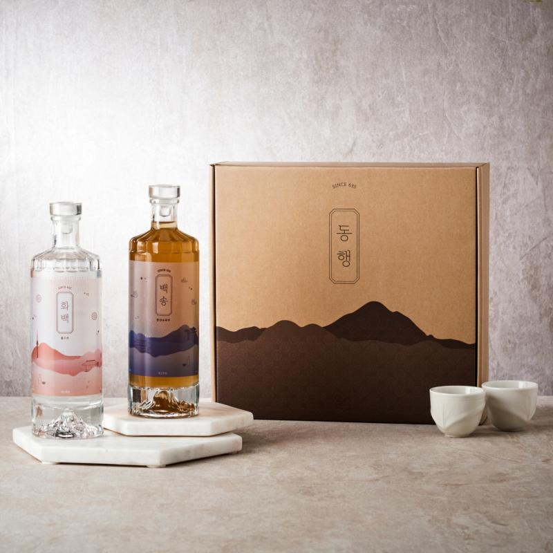 [충남 서천군] 동행 선물 세트(한산소곡주+불소주+잔2EA)(강산주조)