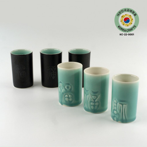 대한민국공예명품 차곡차곡 잔세트(3p)