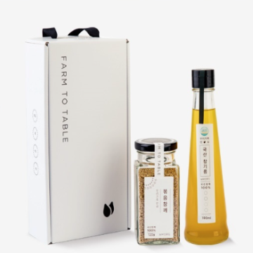 국산참기름 180m+국산볶음참깨 120g