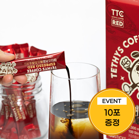 [이벤트] 테티스커피 액상형 스틱커피 에스프레소 레드 110포(110포+랜덤 10포)