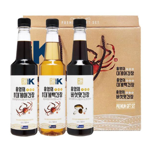 영덕 붉은대게어간장세트 1.5L(대게어간장+대게백간장+버섯맛간장)