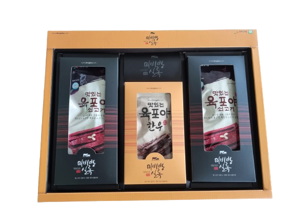 미비방실록 한우 육포세트 400g(우육포 50g*6개+한우육포 25g*4개)