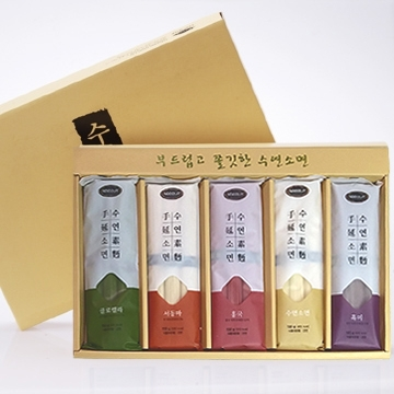 수연소면 5종 세트 1.5kg(소연, 서동마, 홍국, 클로렐라, 흑미 각 150g*2봉)