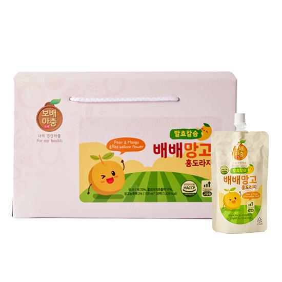 발효 칼슘 배배망고 플러스 홍도라지 300ml(100ml*30포)