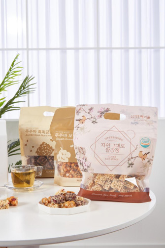 주주바 강정 3종 세트 900g(쌀, 흑미, 오란다 각 300g)