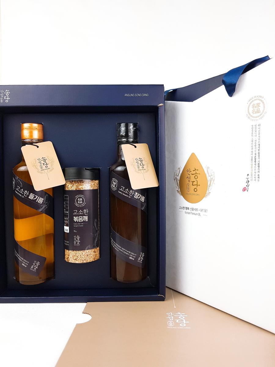안성송당 국내산 100% 참기름, 들기름 300ml