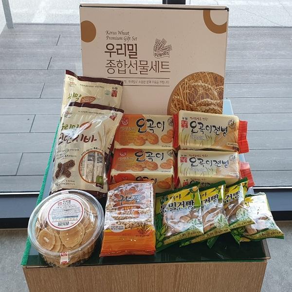 100% 국내산 우리밀 과자 선물세트