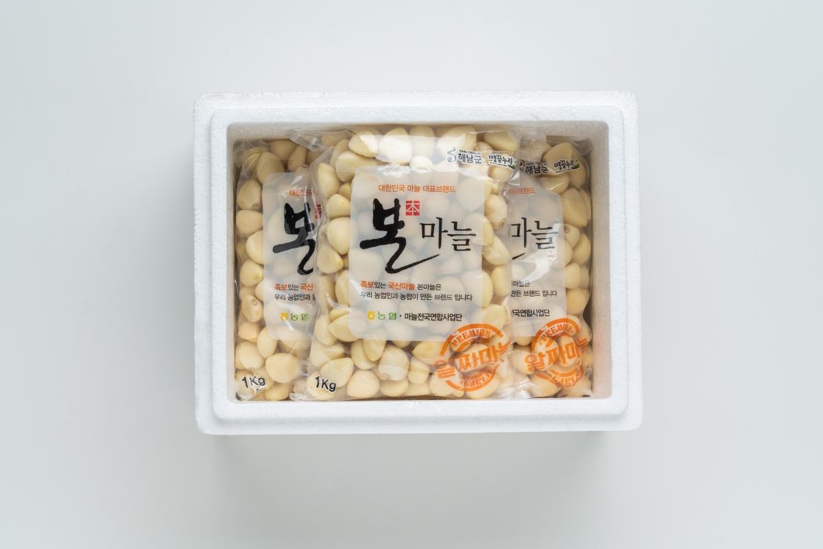 해남땅끝 남도 마늘(깐마늘 3kg, 다진마늘 230g*6봉)