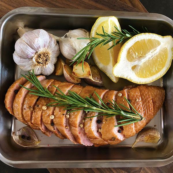프롬웰 마늘훈제오리 1kg(500g*2팩)