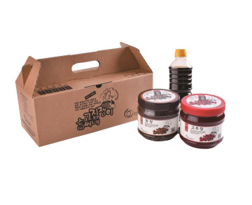 고집쟁이고씨네 장류 3종 선물세트(된장 500g+고추장 500g+간장 500g) 고집쟁이고씨네 장류 3종 선물세트(된장 500g+고추장 500g+간장 500g)