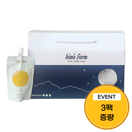 [이벤트] 100% 착즙 배주스 선물용 2.97L(110ml*24팩+110ml*3팩)