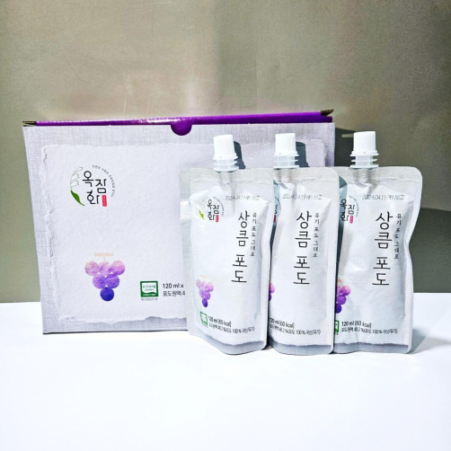 유기 포도 그대로 상큼포도 20개(120ml*10개*2박스)+포도잼 1개