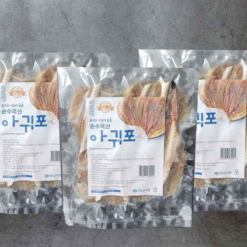 100% 국산 아귀포 200g*3개