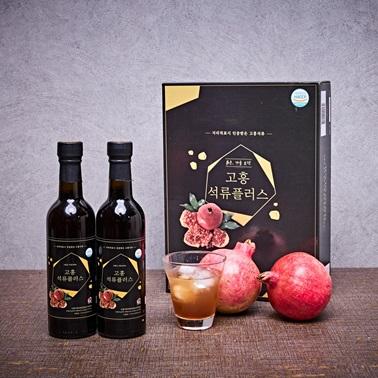 고흥석류플러스/석류원액/석류엑기스/석류즙 375ml*2병