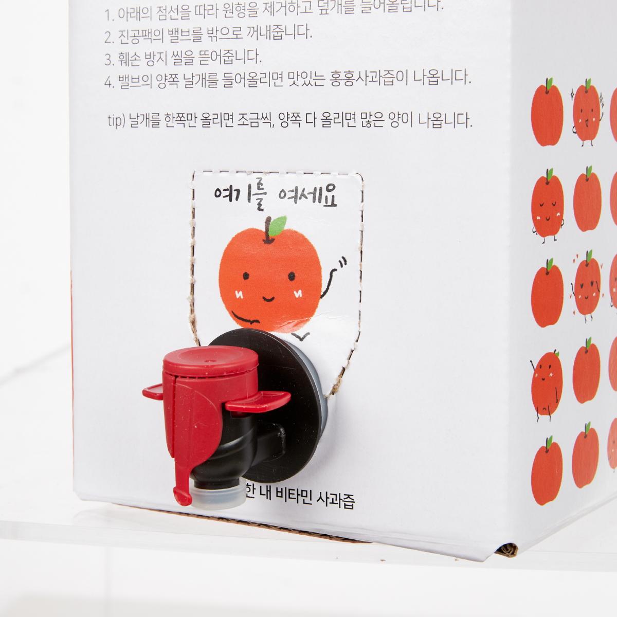 대용량 NFC착즙 사과즙 3L