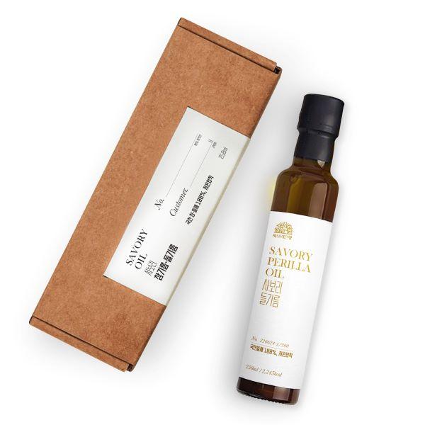 사보리 국산 저온압착 들기름 250ml