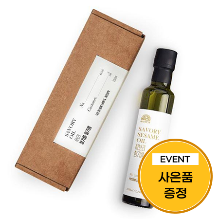 [이벤트] 국산 저온압착 참기름 250ml+볶음 들깨 20g