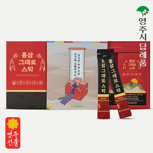 6년근 홍삼그대로 스틱 300ml(10ml*30포)