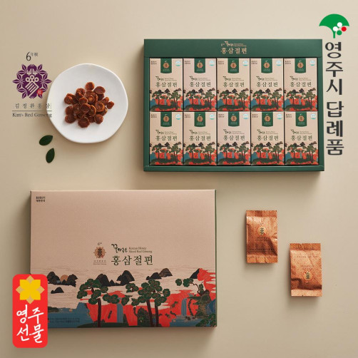 김정환홍삼 꿀먹은홍삼절편 180g