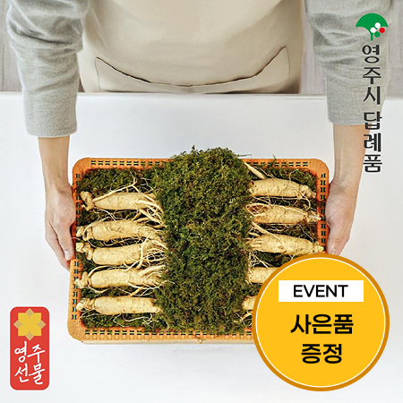 [이벤트] 풍기인삼 선물세트 750g(17~20개)+홍삼사탕 100g*3개