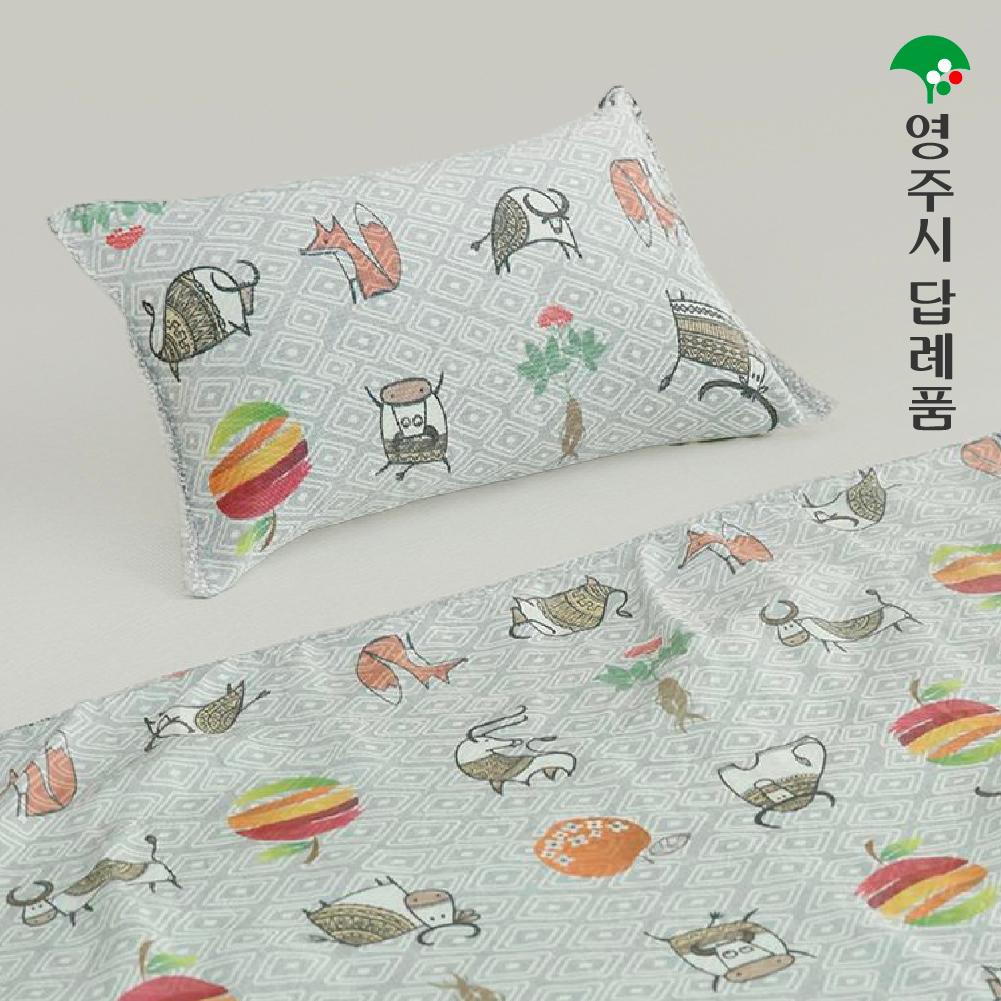 풍기인견 침구 세트(베게, 이불, 베개+겹이불)