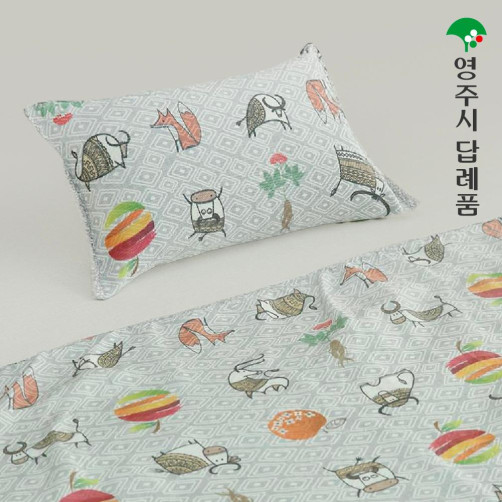 풍기인견 침구 세트(베게, 이불, 베개+겹이불)