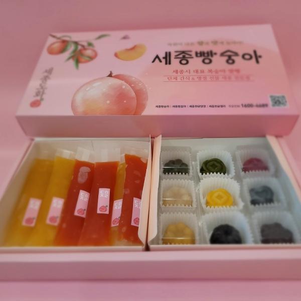 세종도화 양갱 젤리 세트(수제양갱 9구+곤약젤리 10개)