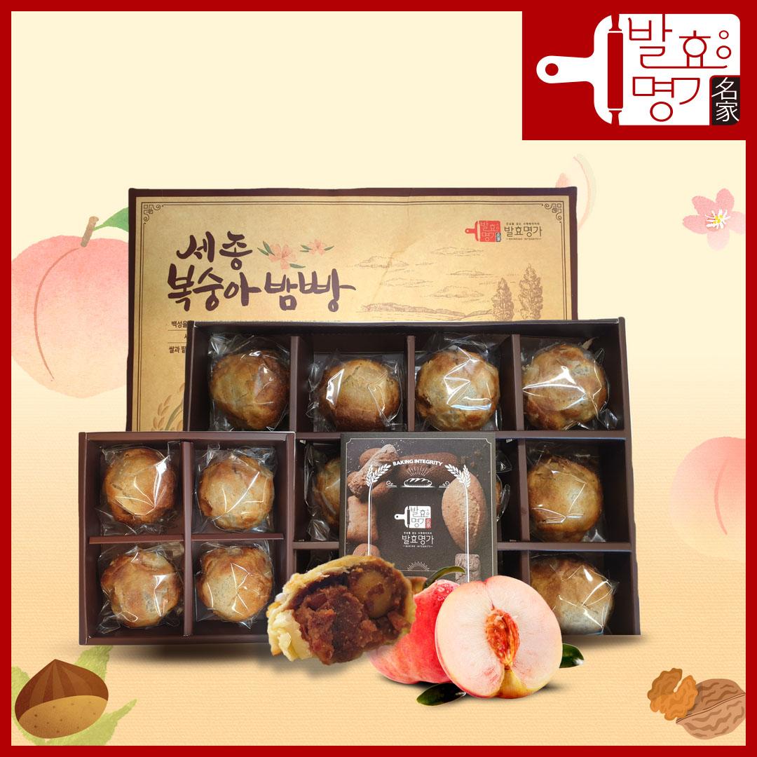 발효명가 복숭아밤빵 선물세트 60g*12개