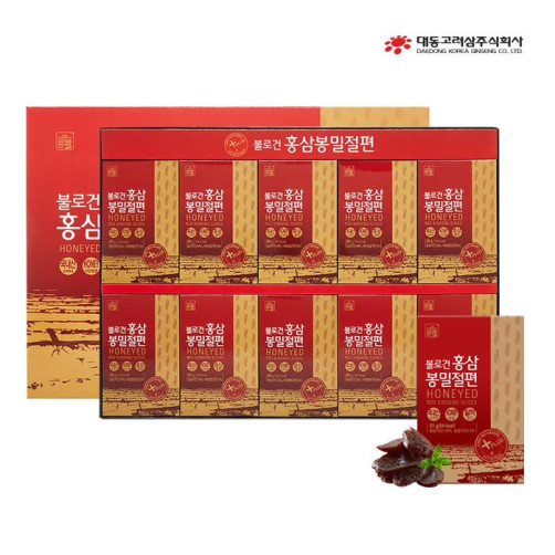 대동고려삼 4년근 홍삼 봉밀절편 200g(20g*10개)