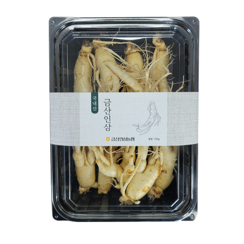 난발 세척수삼 750g(8~10뿌리)