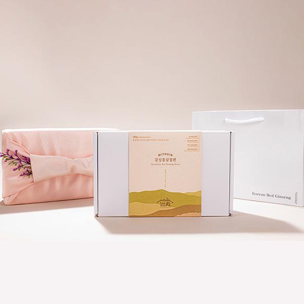 감성홍삼절편 180g(오리지널, 콩가루, 흑임자, 카카오 각 30g*3팩)