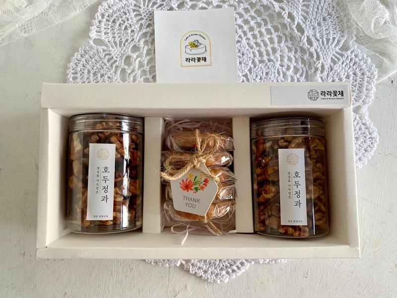 호두정과약과 선물세트(호두정과 100g*2개+찹쌀약과 5개)