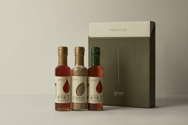 [경북산불피해] 실속 구성 선물세트(참기름 180ml+들기름 180ml+볶은참깨 90g)