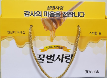 청정농장 100% 자연꽃꿀 스틱 세트 360g(밤꽃꿀 스틱 12g*30개)