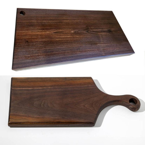 북미산 월넛원목 도마(사각모양, 손잡이모양)