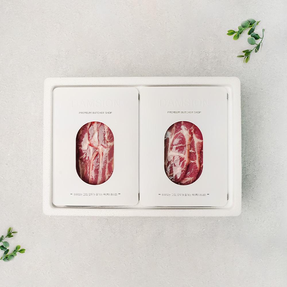 고급형 한돈 선물세트(삼겹살 400g+목살 400g)