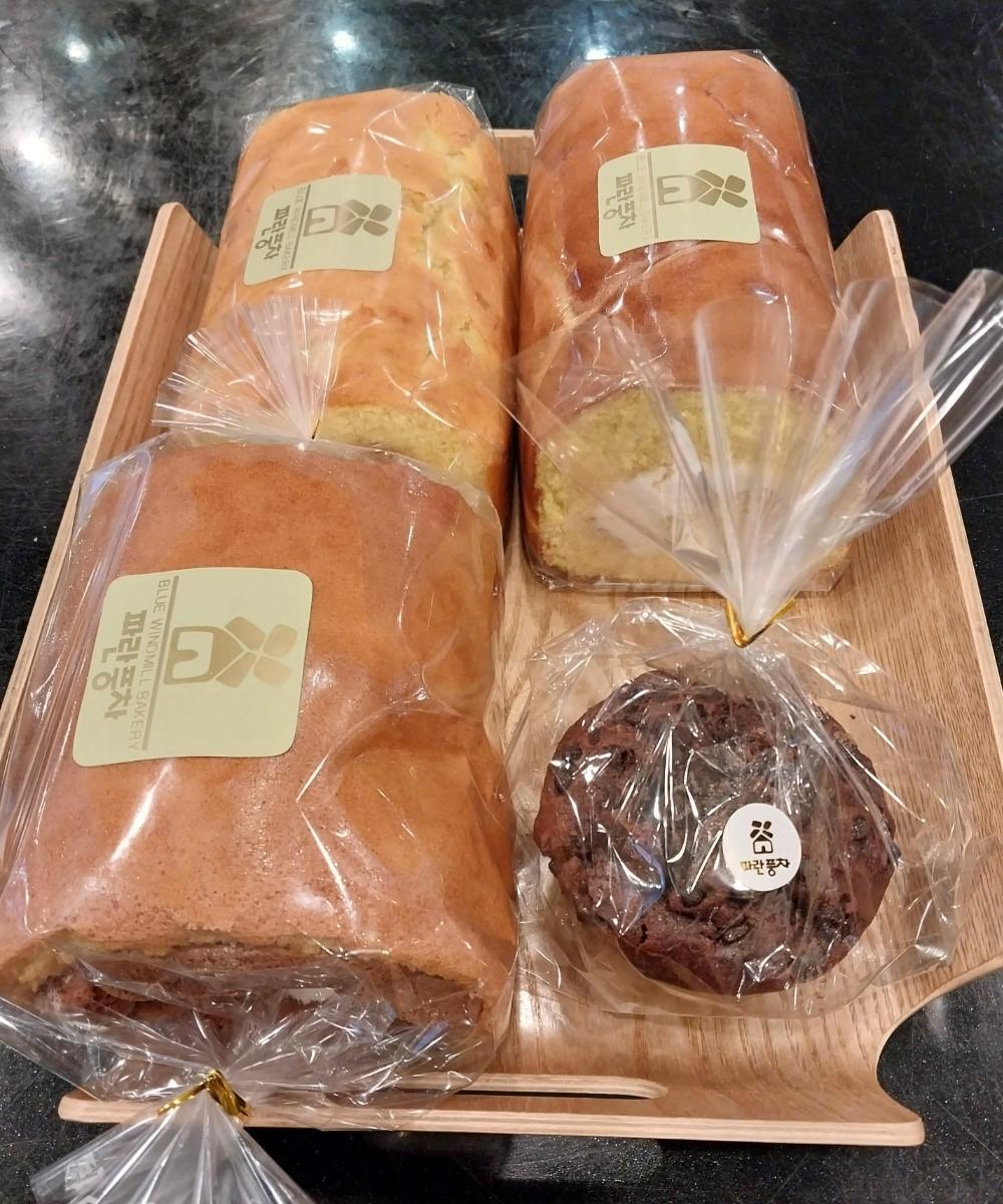 카스테라 세트(밤롤, 레오파드, 초코롤, 머핀 각 1개)