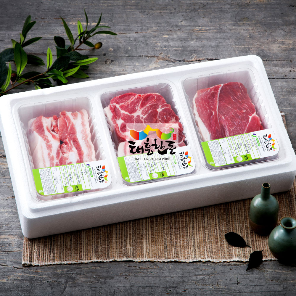 태흥한돈 수육세트 1.5kg(삼겹살, 목살, 앞다리살 각 0.5kg씩)