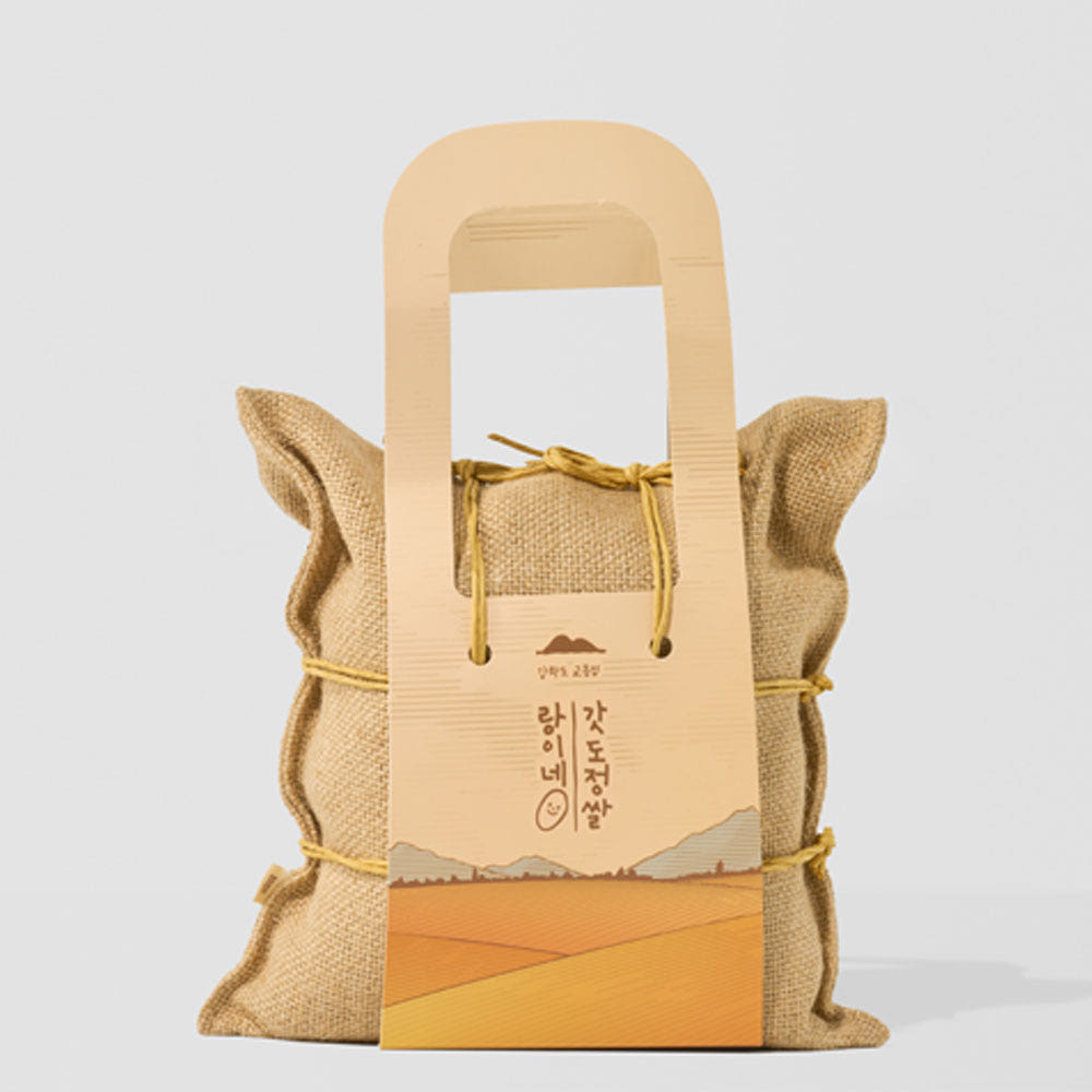 강화도 교동섬쌀 2.5Kg 옛가마니 선물포장(백미 / 7분도미)