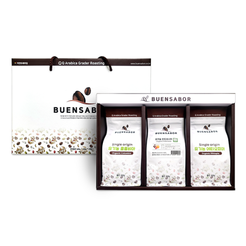 유기농 원두 3종 선물세트 600g(200g*3봉)