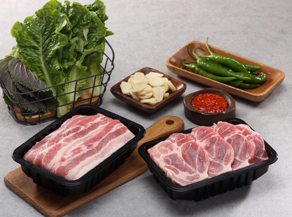 고성사랑기부 2호 돼지고기 1kg(삼겹살 0.5kg+목살 0.5kg)