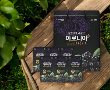 100% 친환경 아로니아 착즙원액 고급 선물세트 30포(5포*6박스)