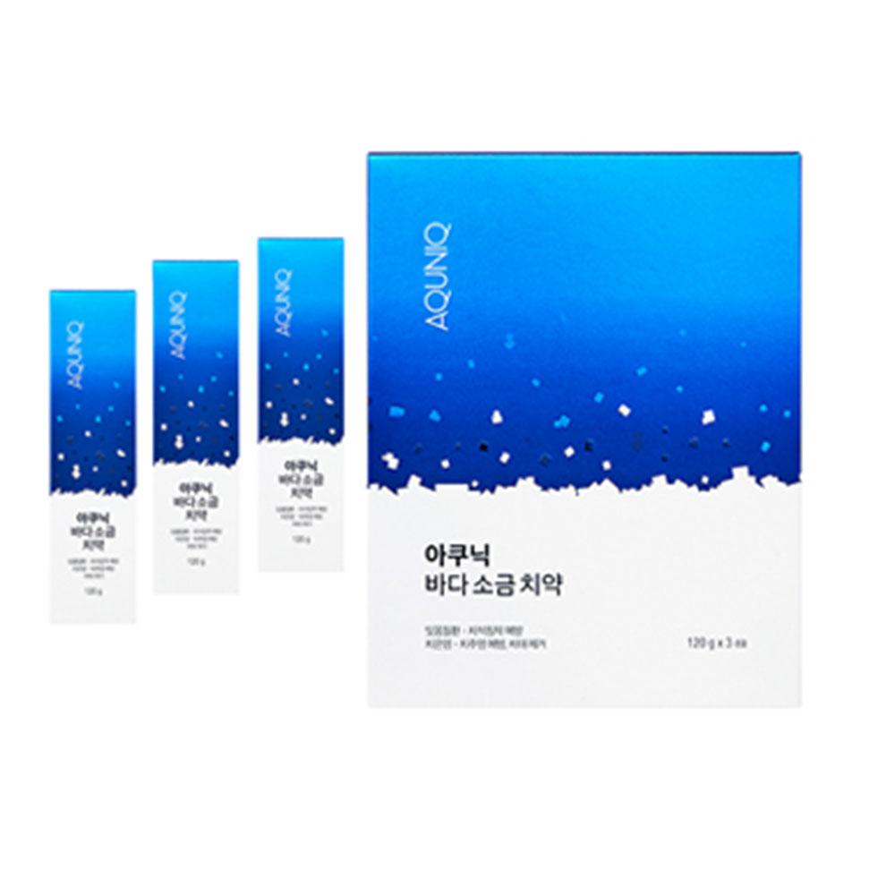 저자극 천연원료 아쿠닉 바다소금 치약 세트 360g(120g*3개)