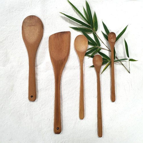 핸드메이드 요리도구 꾸러미(뒤집개+주걱+밥수저+요플레수저+차수저)